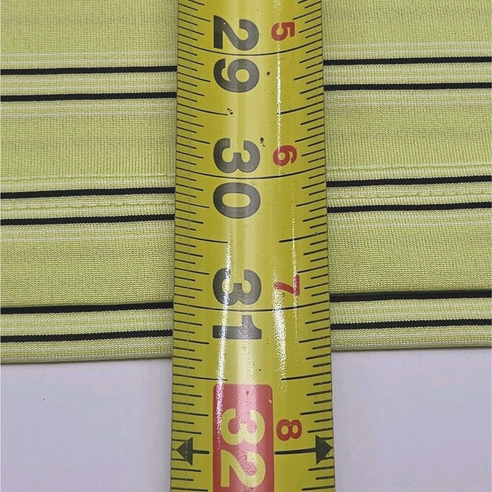 Greg Norman Polo Shirt Golf Play Dry Yellow Black Stripe Men Sz Medium NEW - Picture 13 of 13